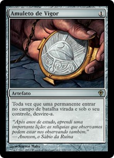 MTG 精力の護符 Amulet of Vigor 日本語 4枚 買い誠実 Foil】《精力の護符/Amulet of Vigor》[WWK] 茶R