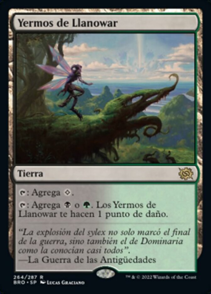 EX+]ラノワールの荒原/Llanowar Wastes《英語》【Commander 2021】