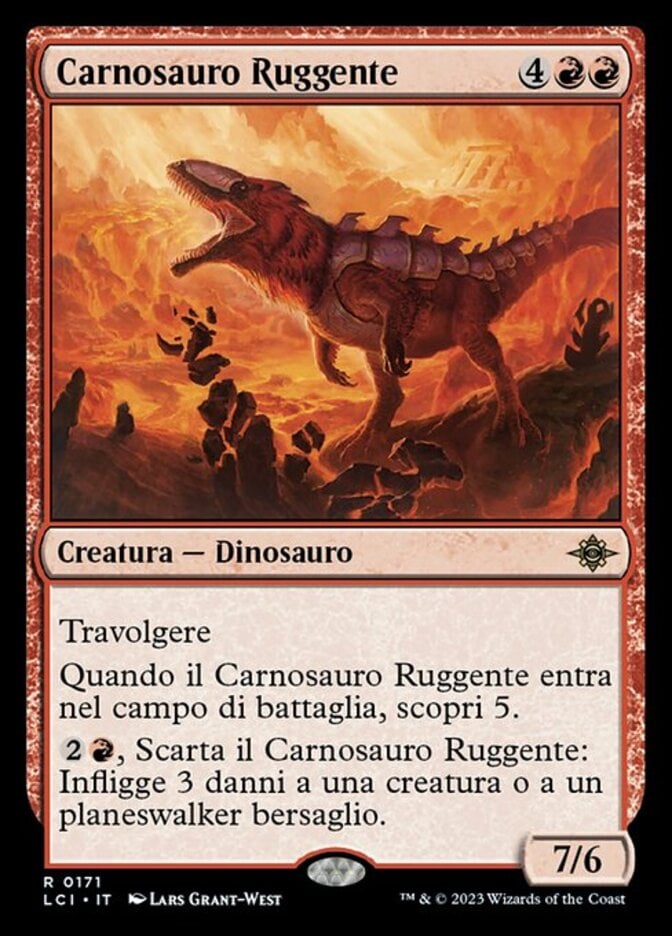 Trumpeting Carnosaur - The Lost Caverns of Ixalan, # 171