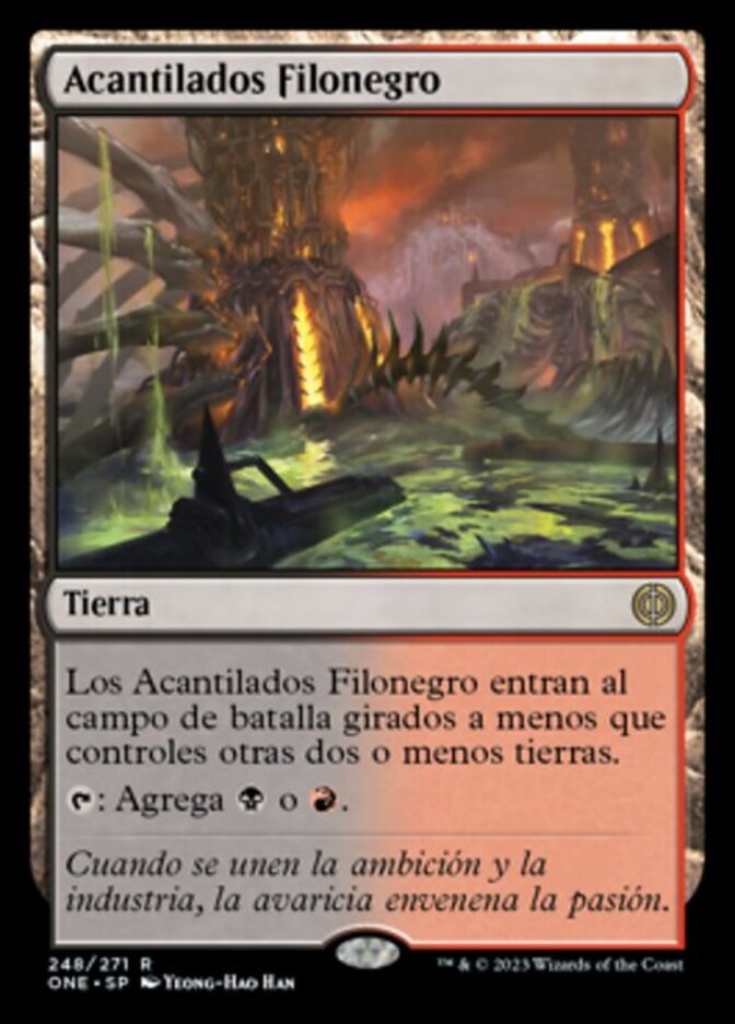 mtg 黒割れの崖 Blackcleave Cliffs 英語 3枚まで