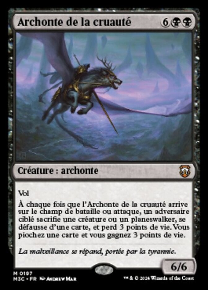Archon of Cruelty - Modern Horizons 3 Commander, # 197 - Deckbox