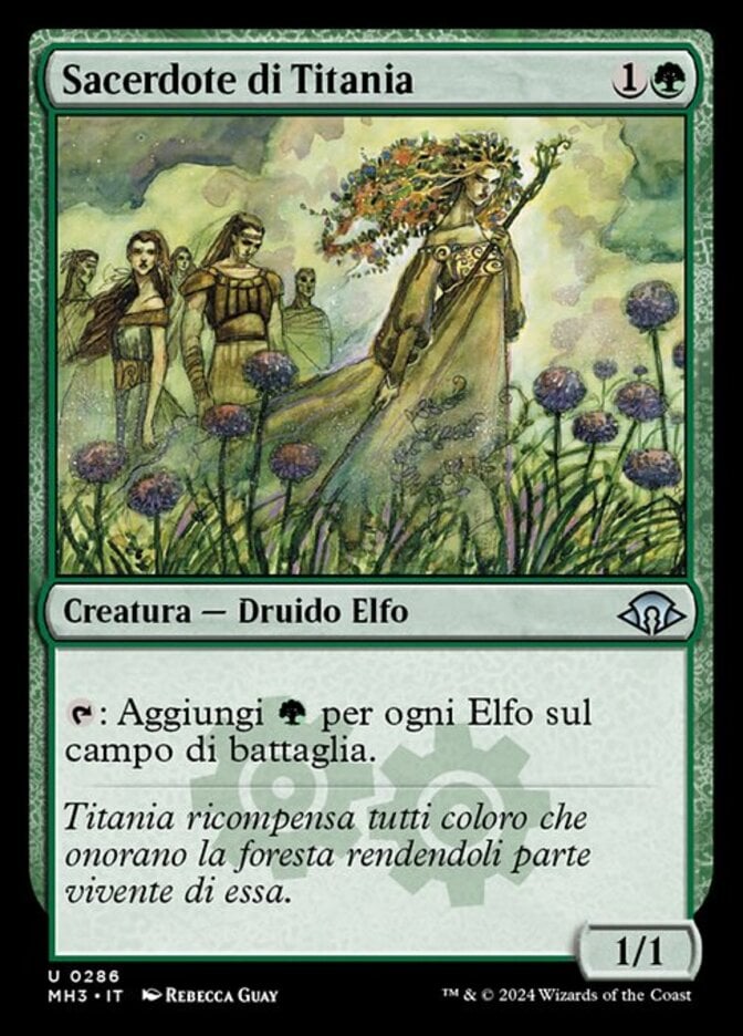 Foil ティタニアの僧侶 / Priest of Titania Priest of Titania (Retro Frame) | Modern Horizons 3 - Retro