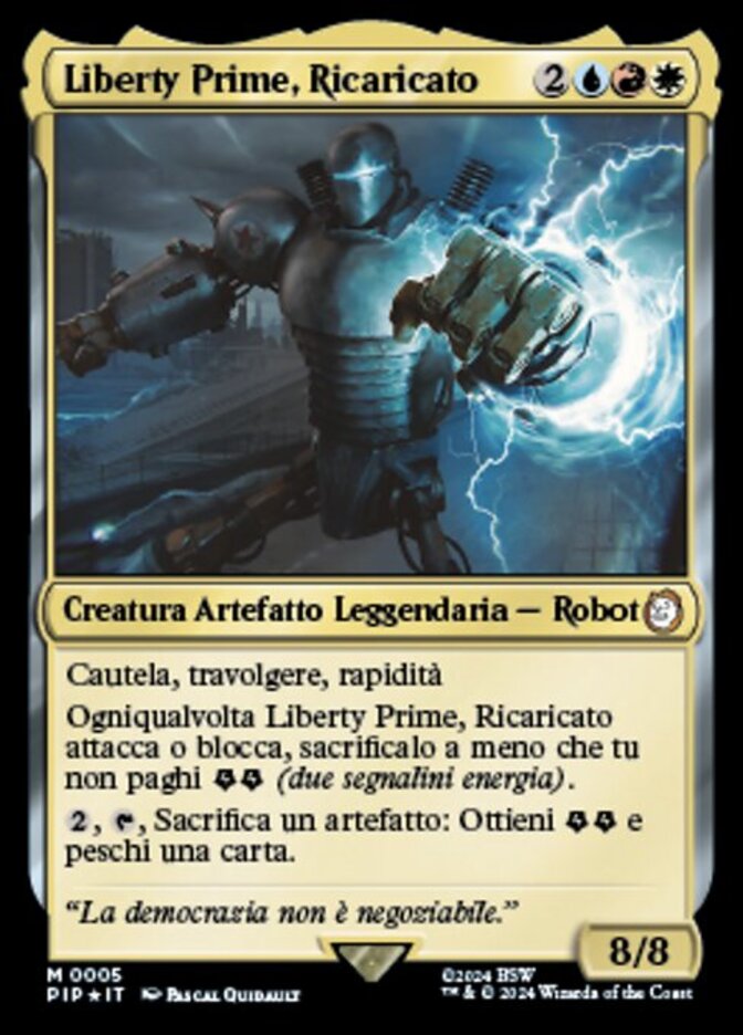 liberty prime mtg card MTG: Duskmourn: House of Horror Commander Decks main image 1
