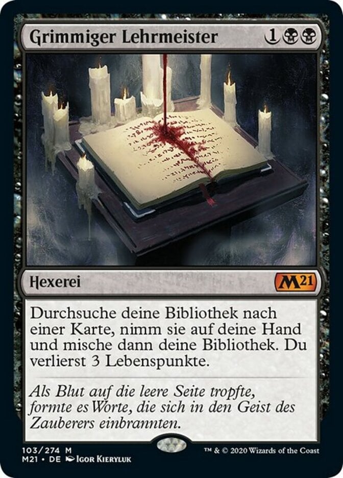MTG Grim Tutor 不気味な教示者　英語　1枚　A 不気味な教示者/Grim Tutor - MTG専門店しかのつの